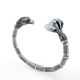 Eagle Head and Talon Cuff with Raw Rock Crystal