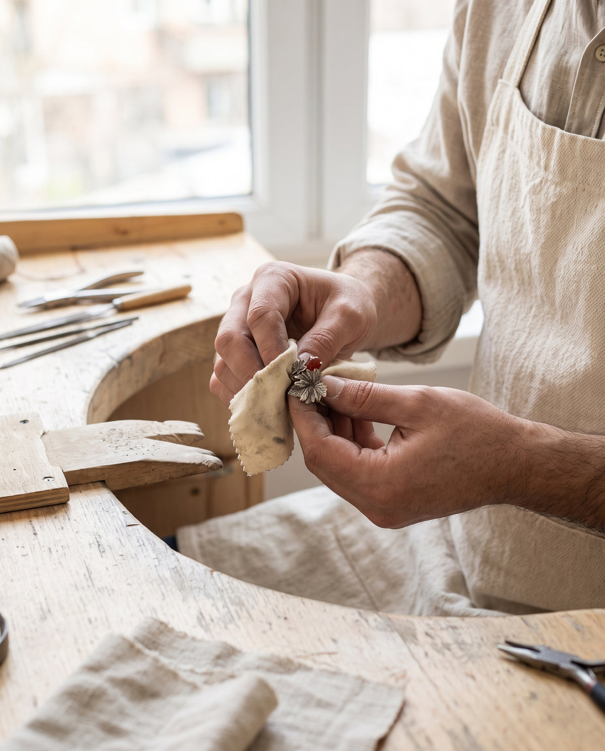 Made at one bench, by hand